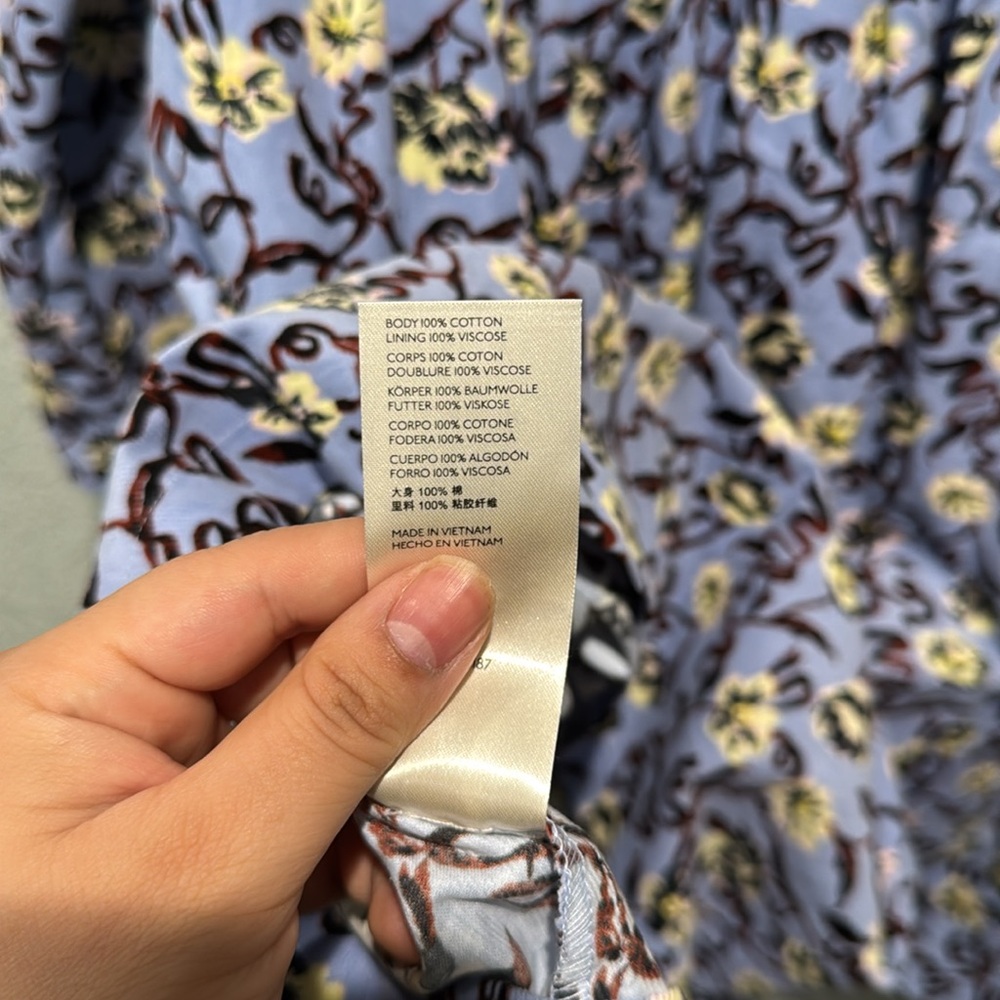 FREE PEOPLE NWOT Floral Corduroy Mini Dress for Fall/Summer - Picture 10 of 10